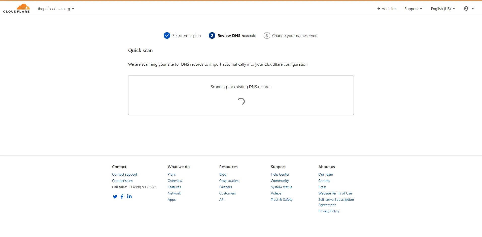 Check for DNS records