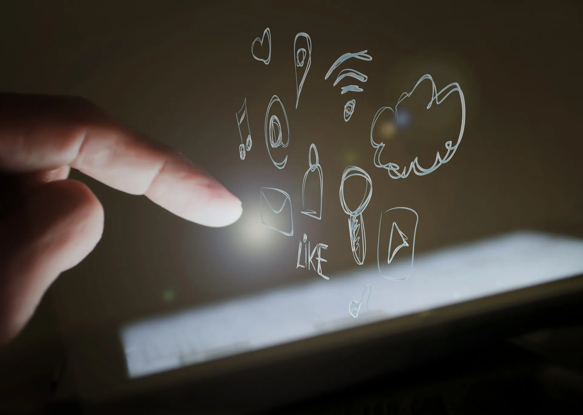 Tablet with apps