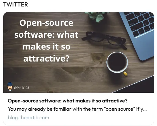 Post with Open Graph